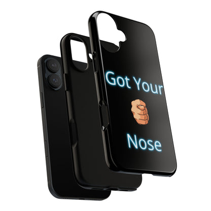 Got Your Nose Phone Case — Funny Neon Fist Design