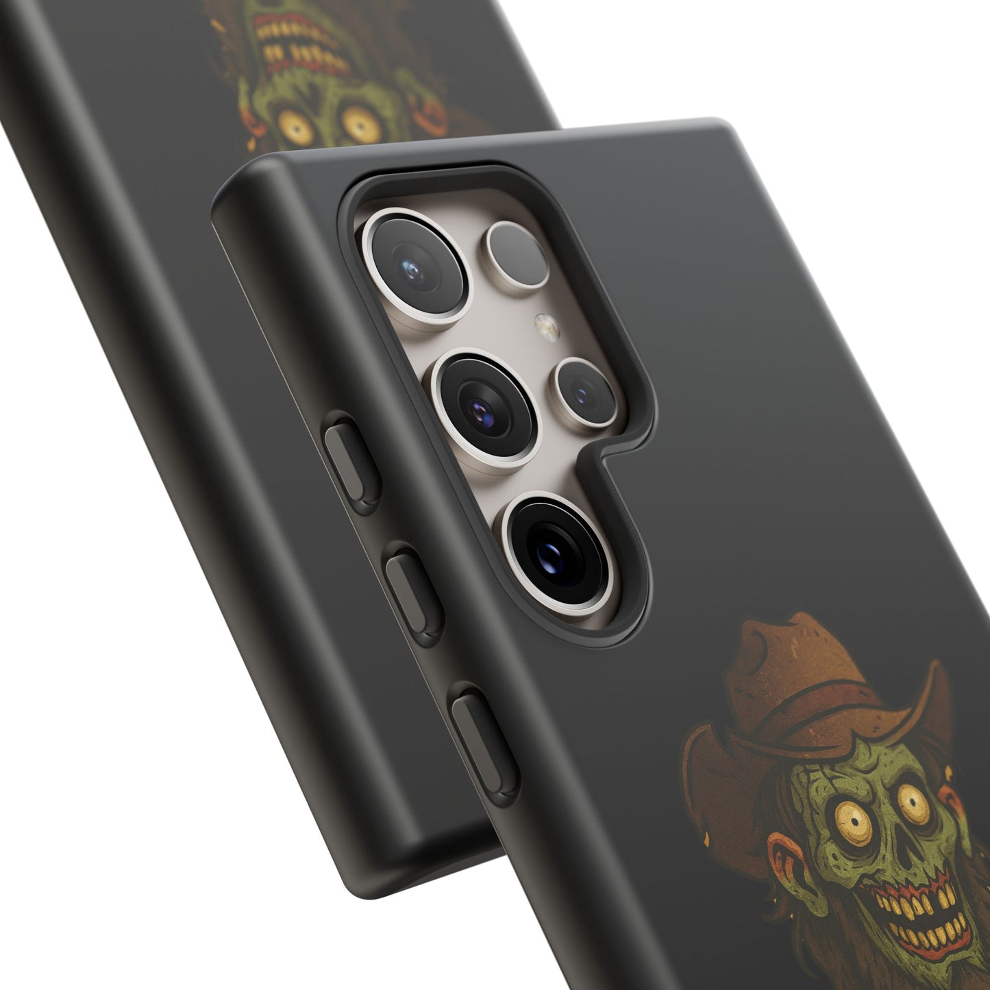 Zombie Cowboy Phone Case — "Ain't No Grave Gonna Hold This Yeehaw" Protective iPhone Cover