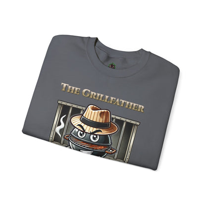 The Grillfather – Charcoal Crewneck Sweatshirt