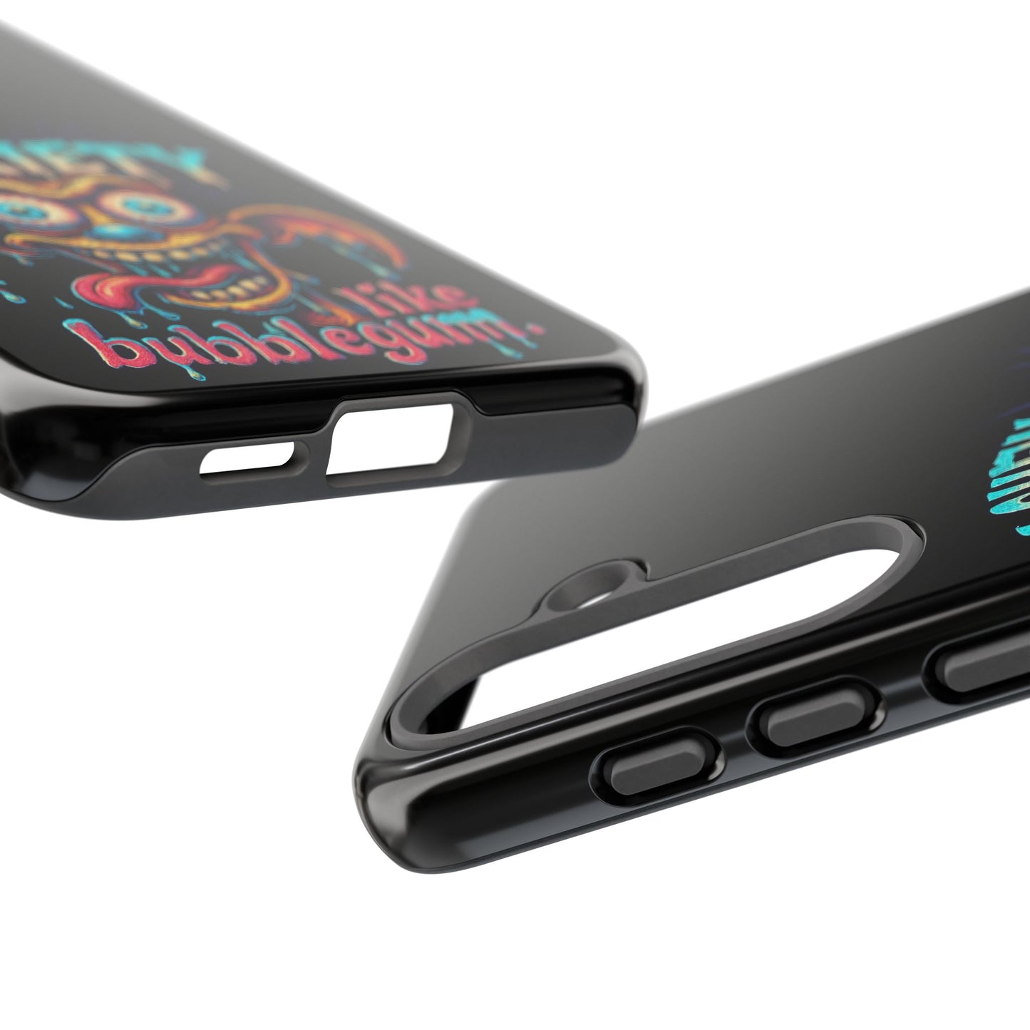 Phone Case — "I Chew Anxiety Like Bubblegum" Retro Monster Design