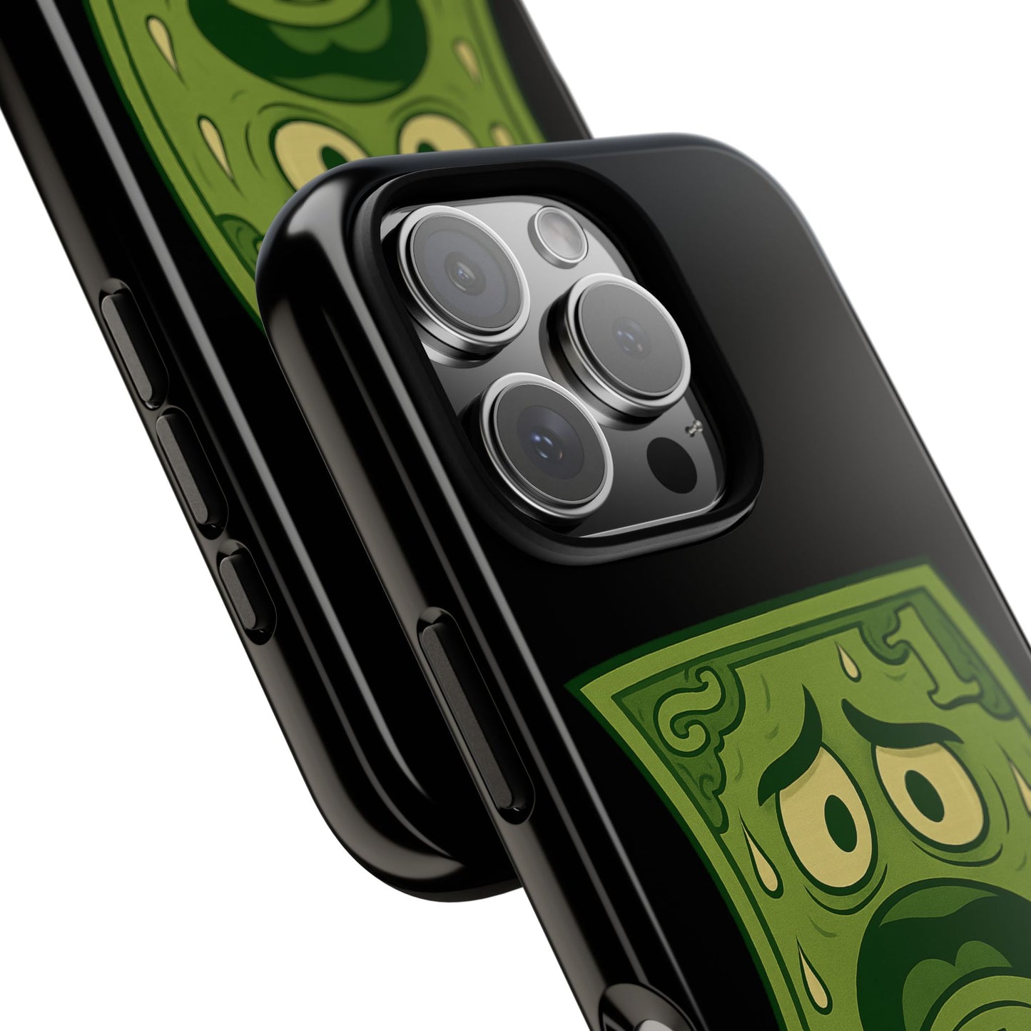 Phone Case — Funny Traumatized Dollar Bill Design ("I'm not dirty, I'm just traumatized")