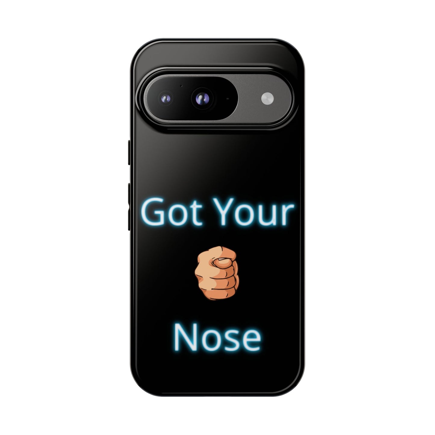 Got Your Nose Phone Case — Funny Neon Fist Design