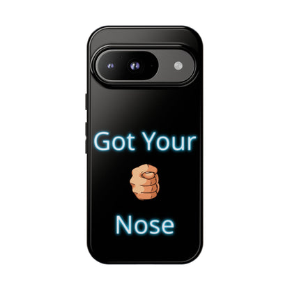 Got Your Nose Phone Case — Funny Neon Fist Design