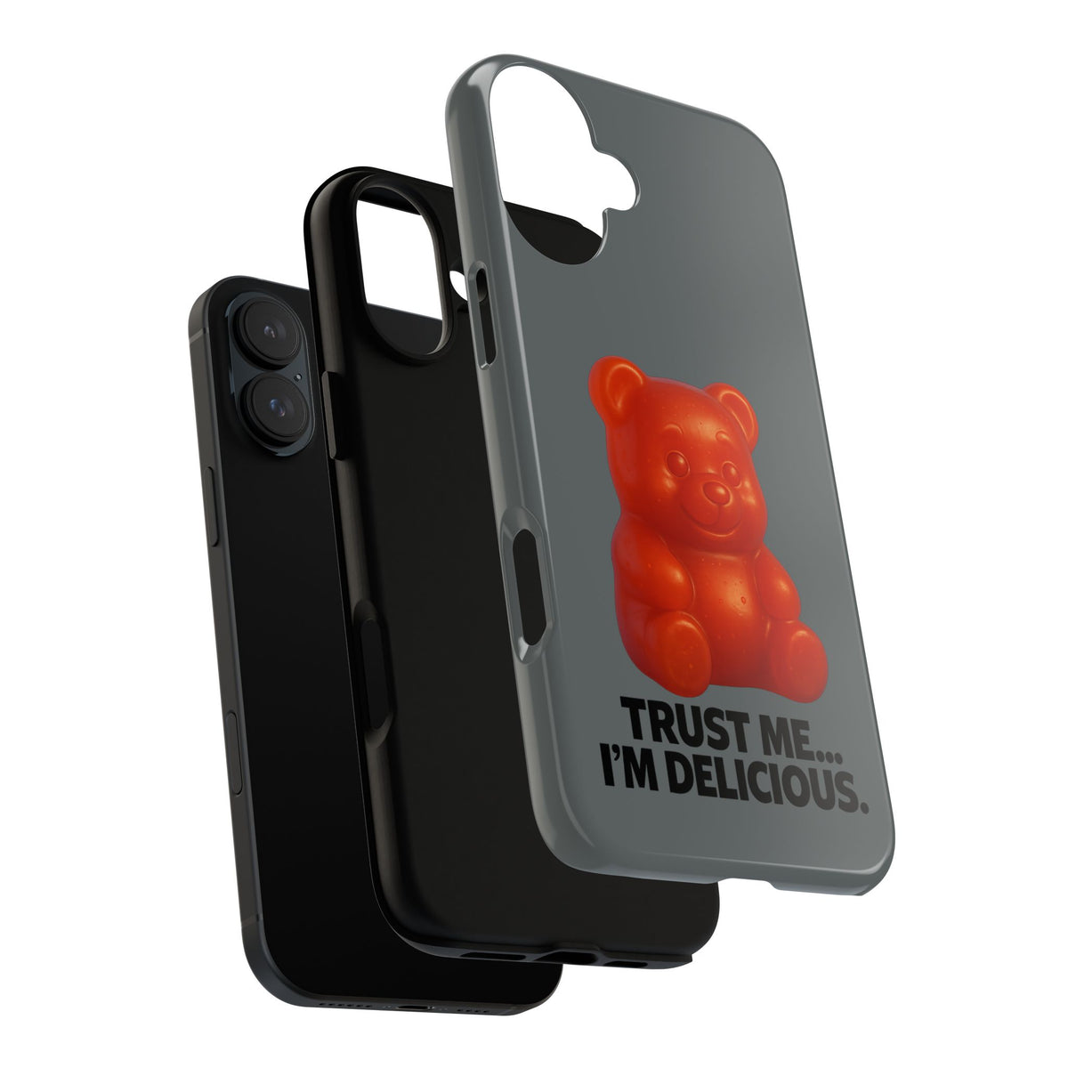 Phone Case — Red Gummy Bear 'Trust Me... I'm Delicious' Protective Case