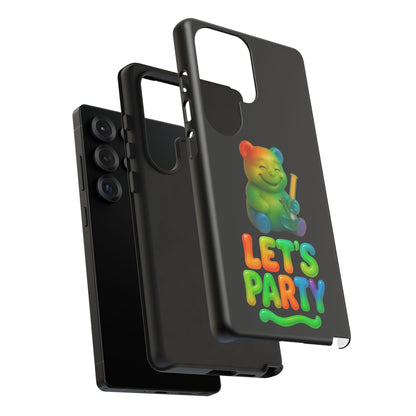 Let's Party Rainbow Bear Phone Case