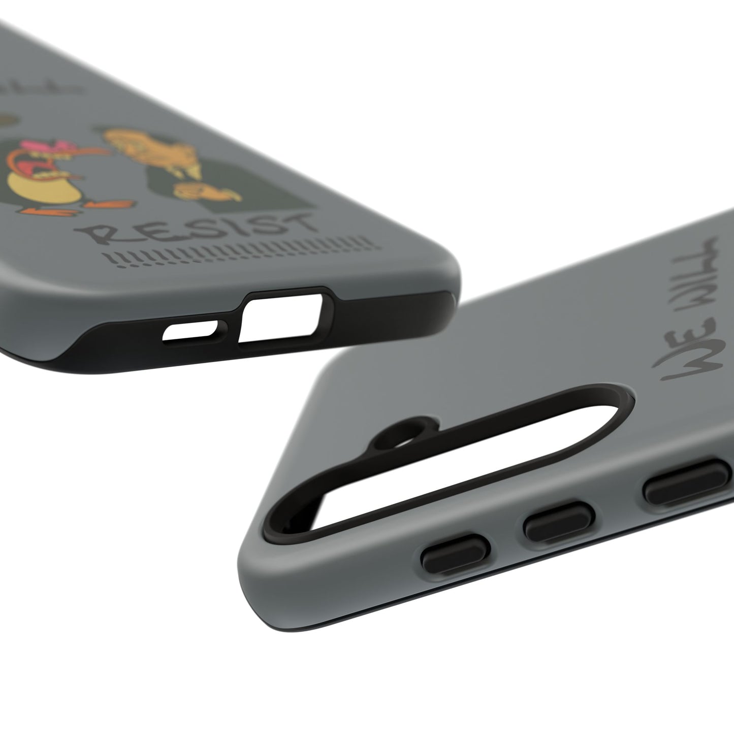 Phone Case - "We Will Resist" Cartoon Protest Design