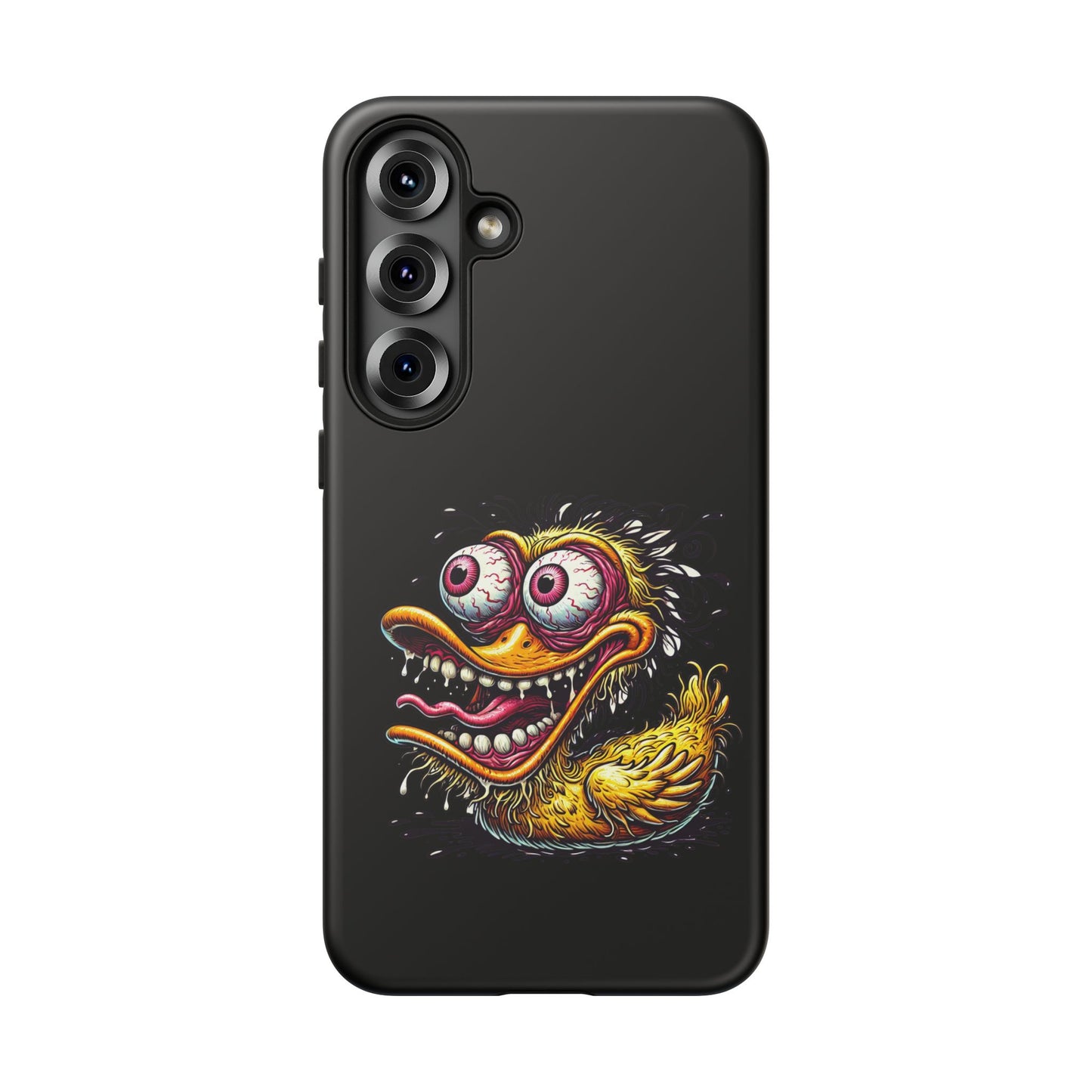Duck Monster Phone Case — Crazy Cartoon Eye Duck Shock Design Tough Case