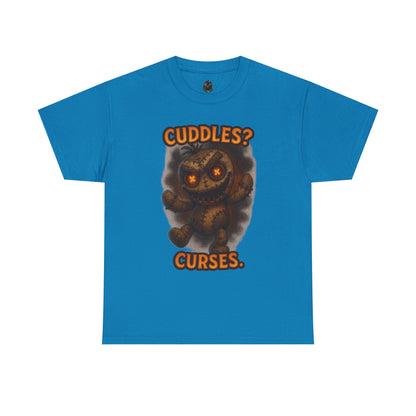 Cuddles? Curses. bear graphic tee | T-Shirt