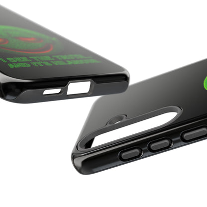 Phone Case — Green Smiley 'I See The Truth... And It's Hilarious' Protective Cover