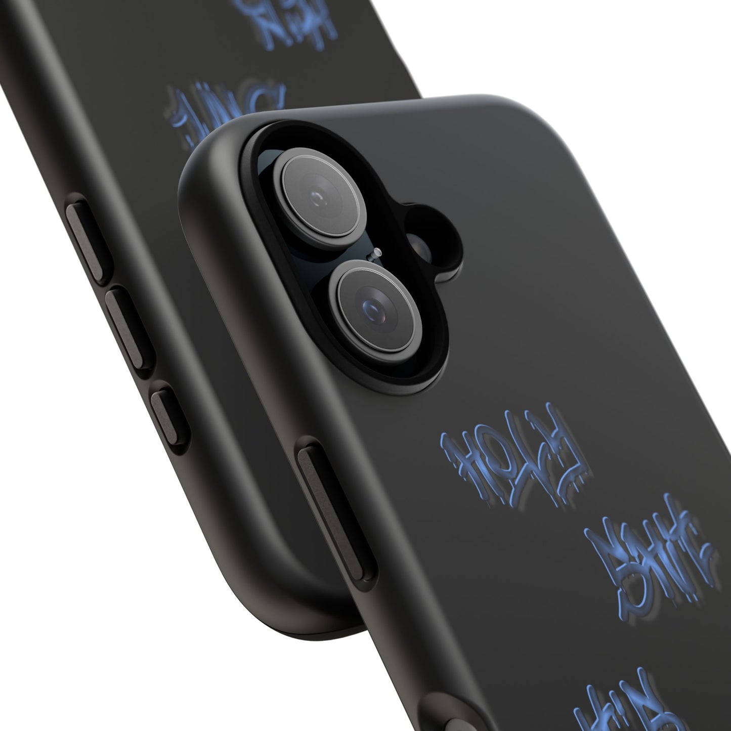 Phone Case — Blue Neon Graffiti "Tough Cases" Protective Cover