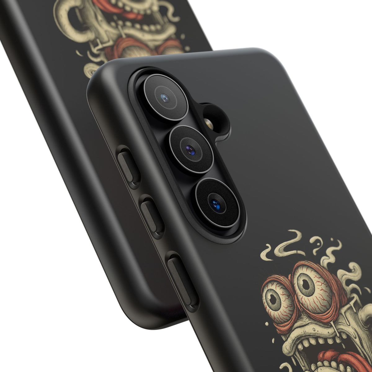 Tough Cases: Retro Hot Coffee Monster Phone Case — Funny 'If Your Mug...' Quote