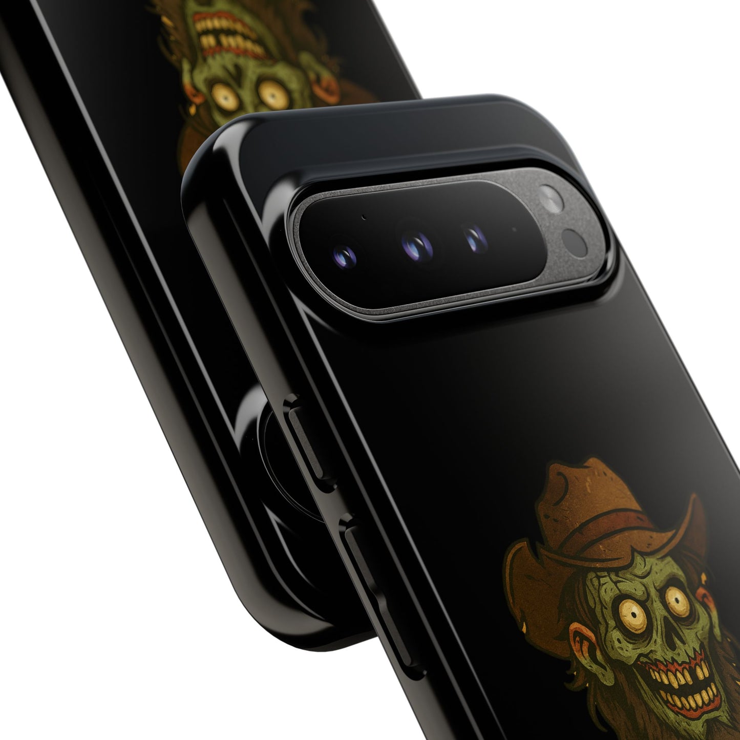 Zombie Cowboy Phone Case — "Ain't No Grave Gonna Hold This Yeehaw" Protective iPhone Cover