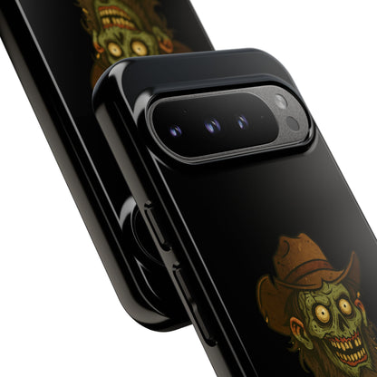 Zombie Cowboy Phone Case — "Ain't No Grave Gonna Hold This Yeehaw" Protective iPhone Cover