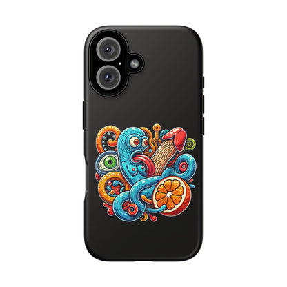 Octopus Surf Phone Case — Colorful Nautical Art Protective Phone Cover