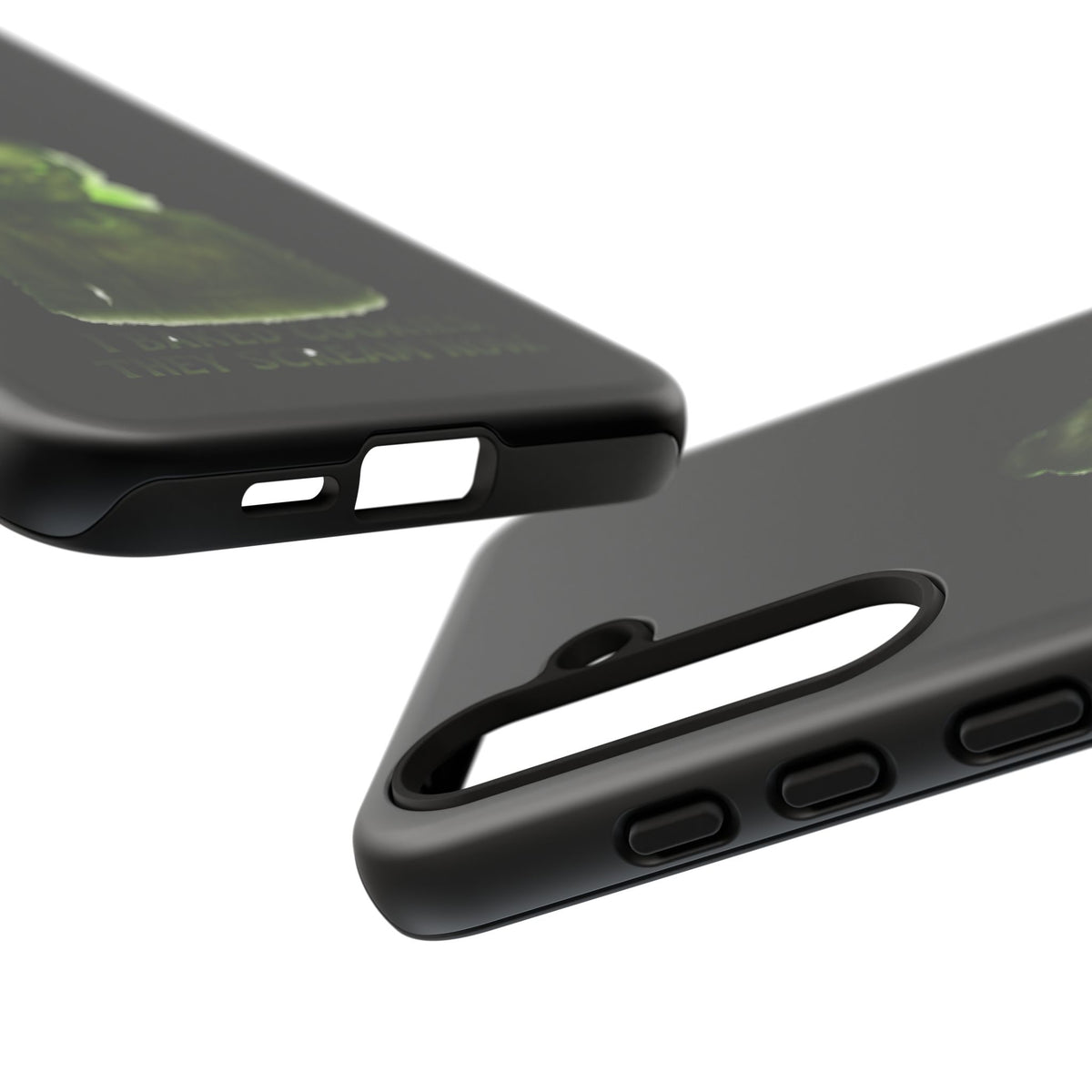 Spooky Green Ghost Phone Case — "I Baked Cookies, They Scream Now" Horror iPhone Cover