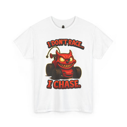 I Don't Race I Chase T-Shirt | Devil Car Cartoon Tee