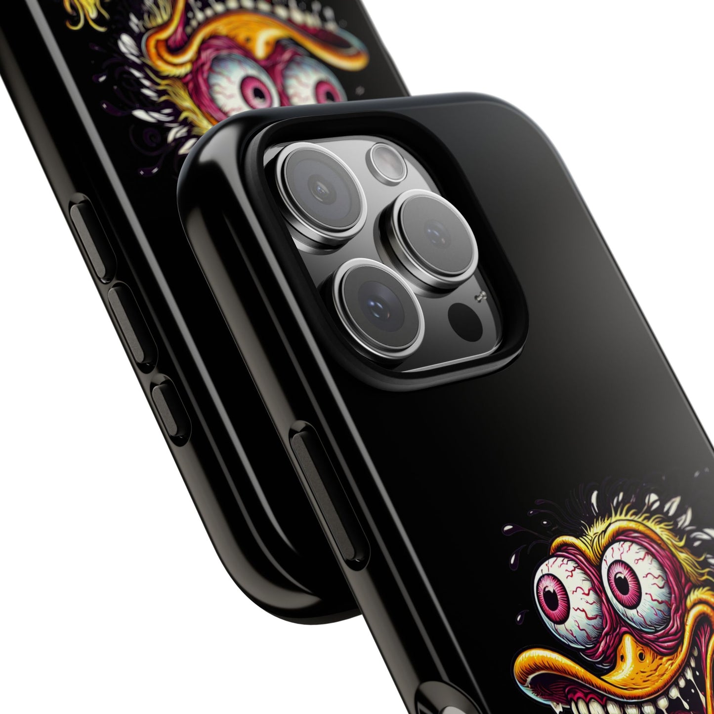 Duck Monster Phone Case — Crazy Cartoon Eye Duck Shock Design Tough Case