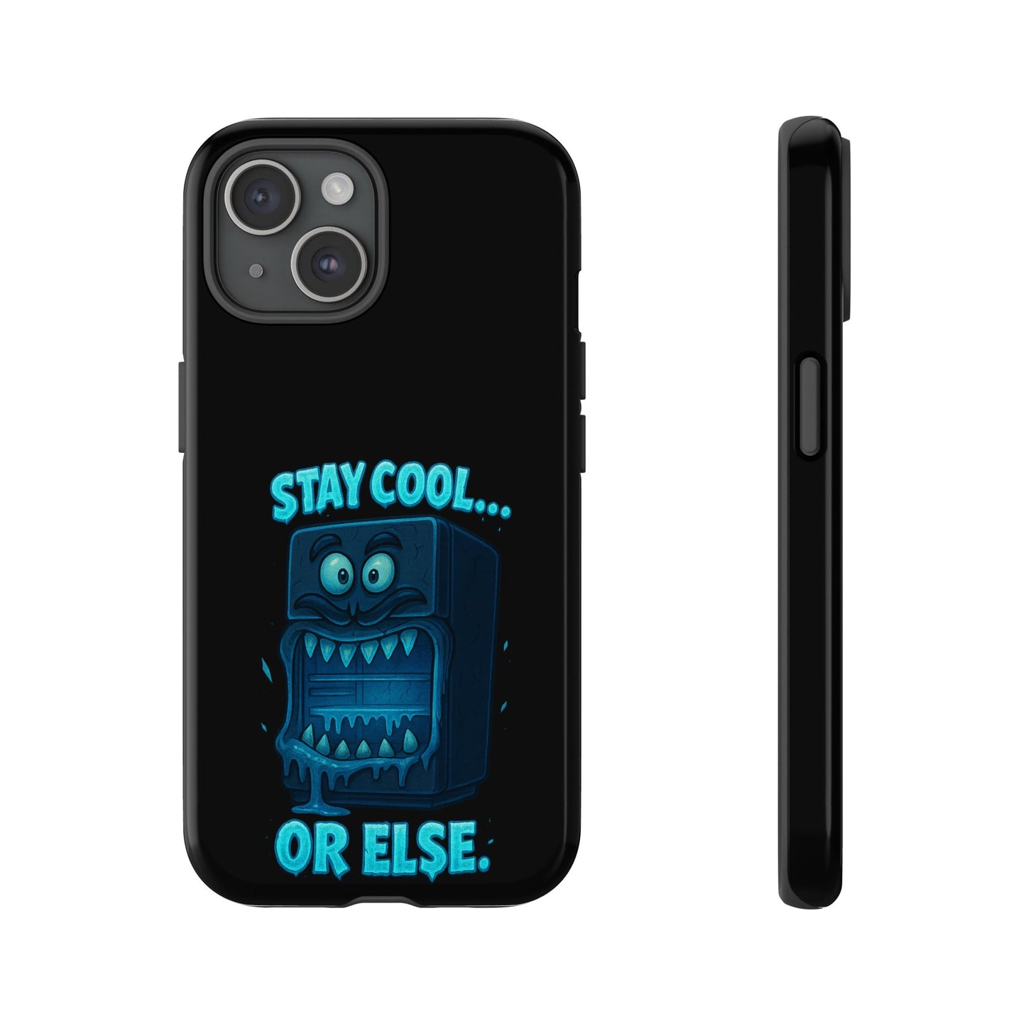 Stay Cool... Or Else. Phone Case — Neon Monster Protective iPhone Cover