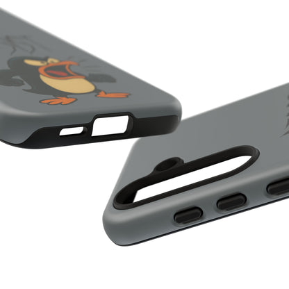 Resist Angry Penguin Phone Case — Protective iPhone Case with Bold Cartoon Design