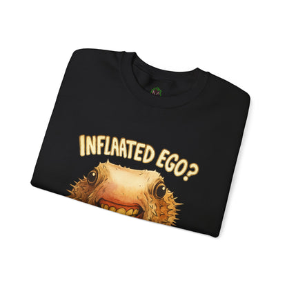 Inflated Ego? Nah, It’s Just Anxiety Crewneck Sweatshirt