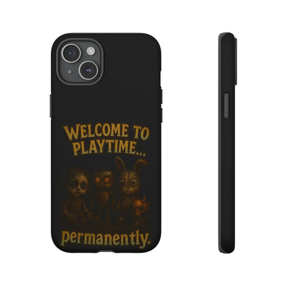 Phone Case — "Welcome to Playtime... Permanently." Horror Game Character Protective Case