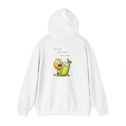 Hoodie - "When We’re Half, We’re There" Cute Mango & Pear Friendship Hoodie