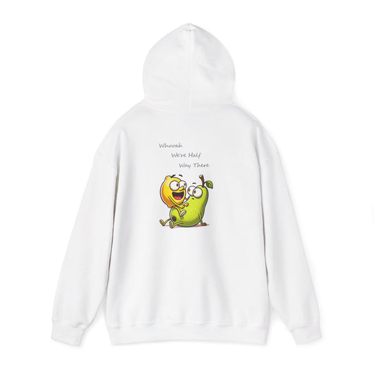 Hoodie - "When We’re Half, We’re There" Cute Mango & Pear Friendship Hoodie