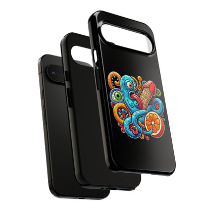 Octopus Surf Phone Case — Colorful Nautical Art Protective Phone Cover