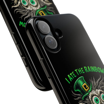 St. Patrick's Horror Phone Case — "I Ate the Rainbow, The Gold Screamed" Lucky Goblin Design