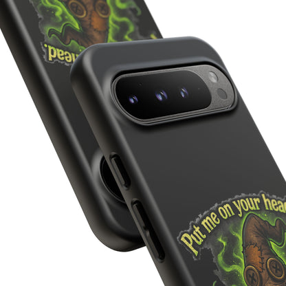 Phone Case — 'Put Me On Your Head, I Double Dare You' Witch Hat Horror Design