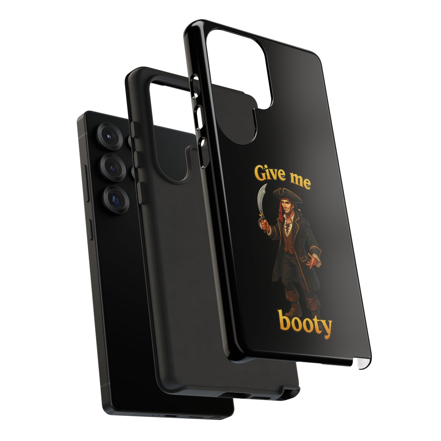Phone Case — 'Give Me Booty' Pirate Graphic Protective Case
