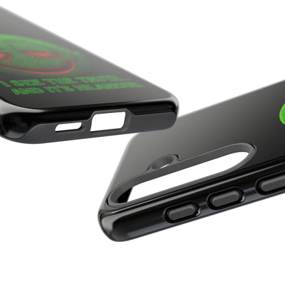 Phone Case — Green Smiley 'I See The Truth... And It's Hilarious' Protective Cover