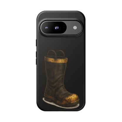Vintage Fire Boot Phone Case — Rugged Protective iPhone Cover