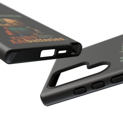 Phone Case — 'My Trauma Runs on AA Batteries' Creepy Voodoo Teddy Protective Cover