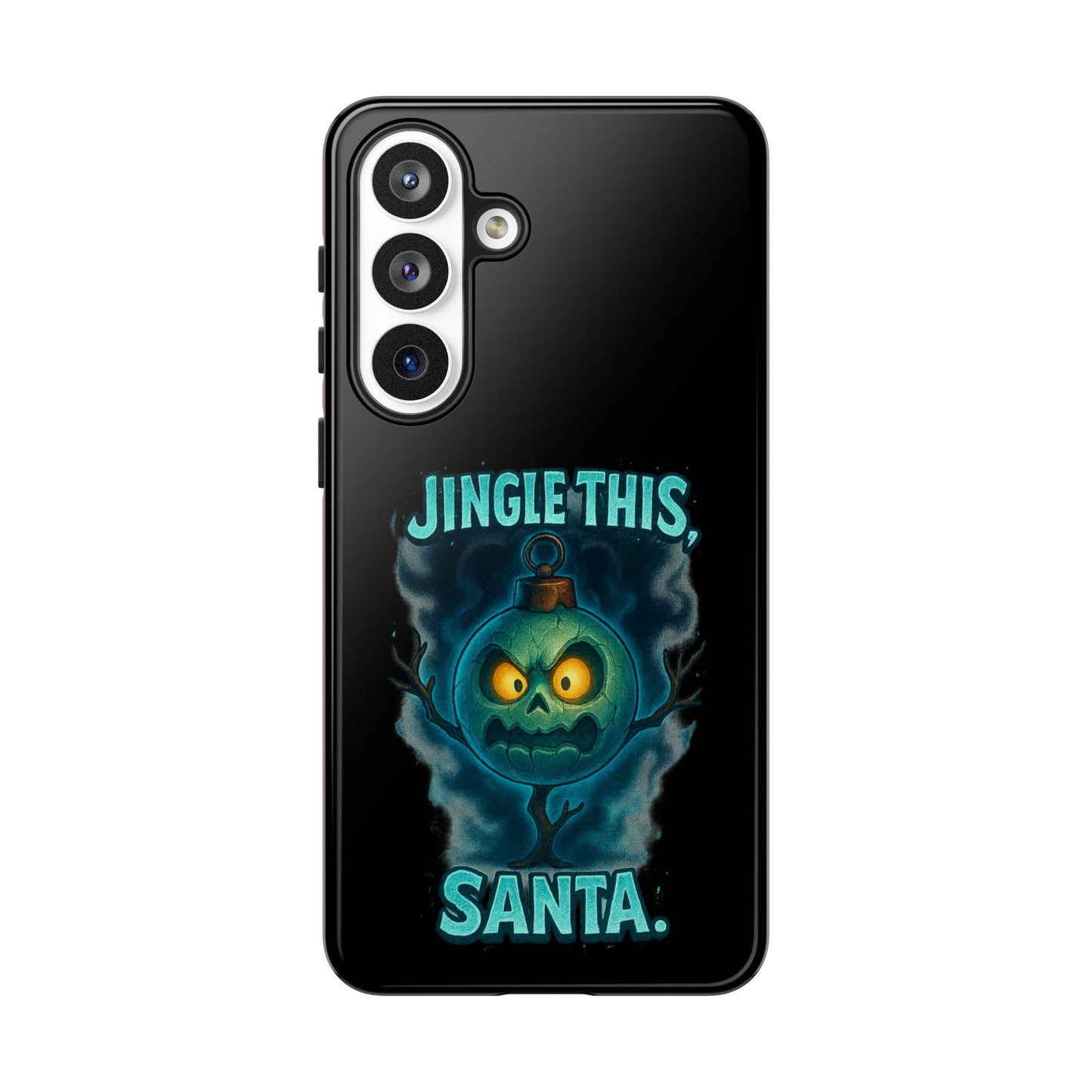 Phone Case - 'Jingle This, Santa' Spooky Holiday Protective Case
