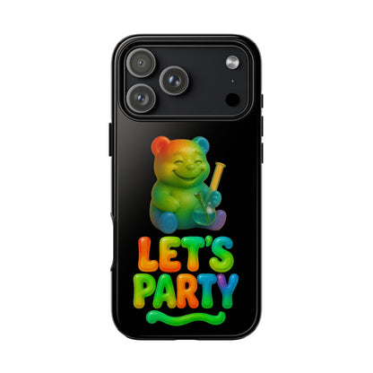 Let's Party Rainbow Bear Phone Case