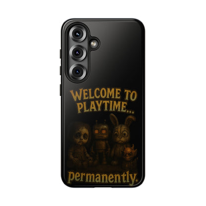 Phone Case — "Welcome to Playtime... Permanently." Horror Game Character Protective Case