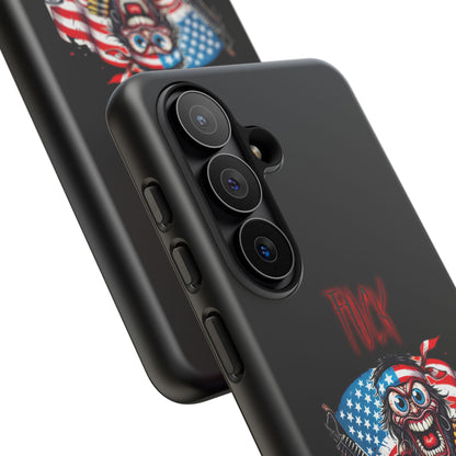 Phone Case — American Flag Skull Soldier Design (Tough Cases)