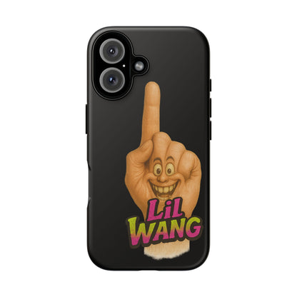 Phone Case — 'Lil Wang' Humorous Middle Finger Character Protective Cover