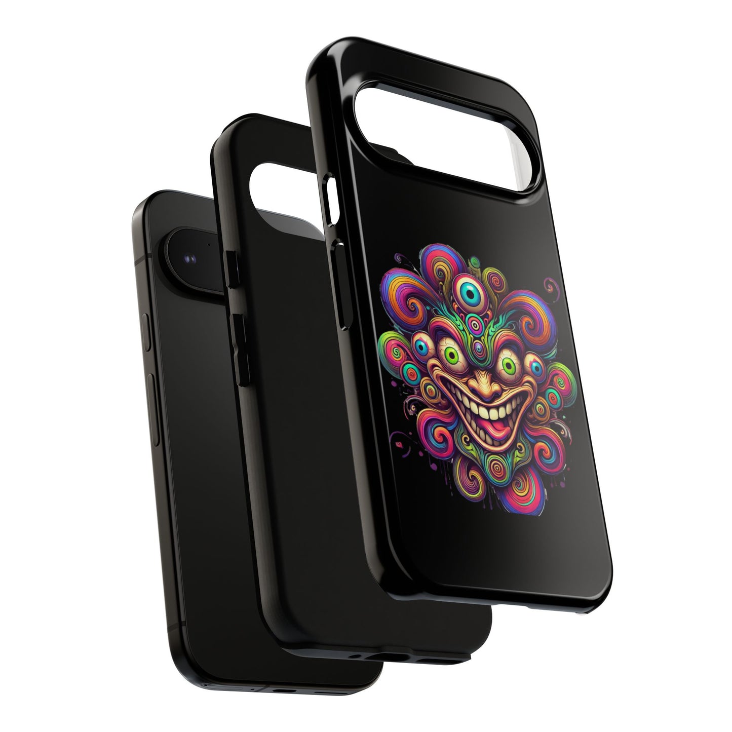 Psychedelic Jester Phone Case — Colorful Creepy Clown Tough Case
