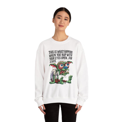Open Nap Zombie Creature Crewneck