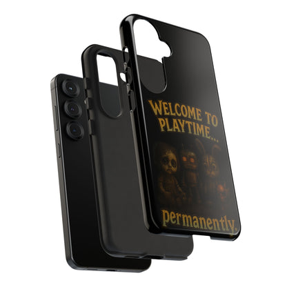 Phone Case — "Welcome to Playtime... Permanently." Horror Game Character Protective Case