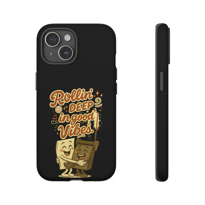 Phone Case — "Rollin' Deep in Good Vibes" Cartoon Retro Design