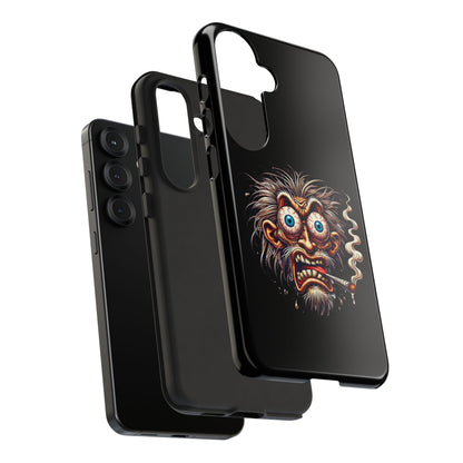 Phone Case — Wild Cartoon Monster Smoking Design