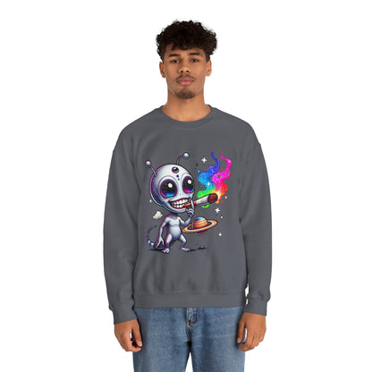 Stoned Alien Galaxy Crewneck Sweatshirt