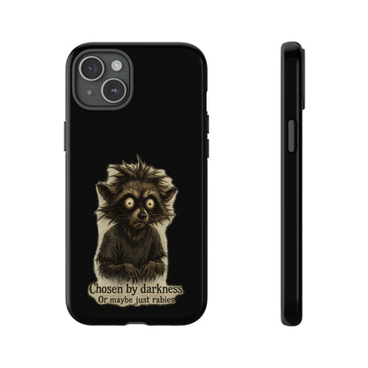 Phone Case — "Chosen by Darkness (Or Maybe Just Rabies)" Cute Creepy Lemur Design