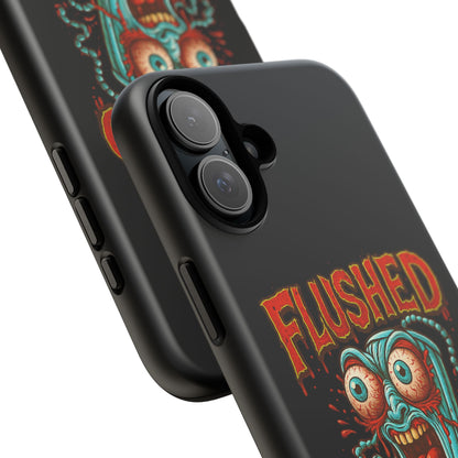 Phone Case — "Flushed But Not Forgotten" Horror Graphic iPhone Cover