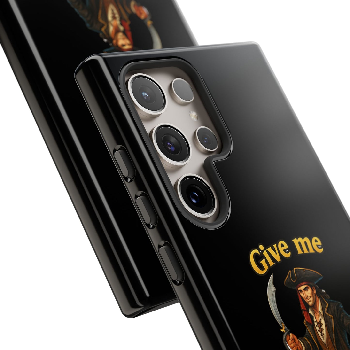 Phone Case — 'Give Me Booty' Pirate Graphic Protective Case
