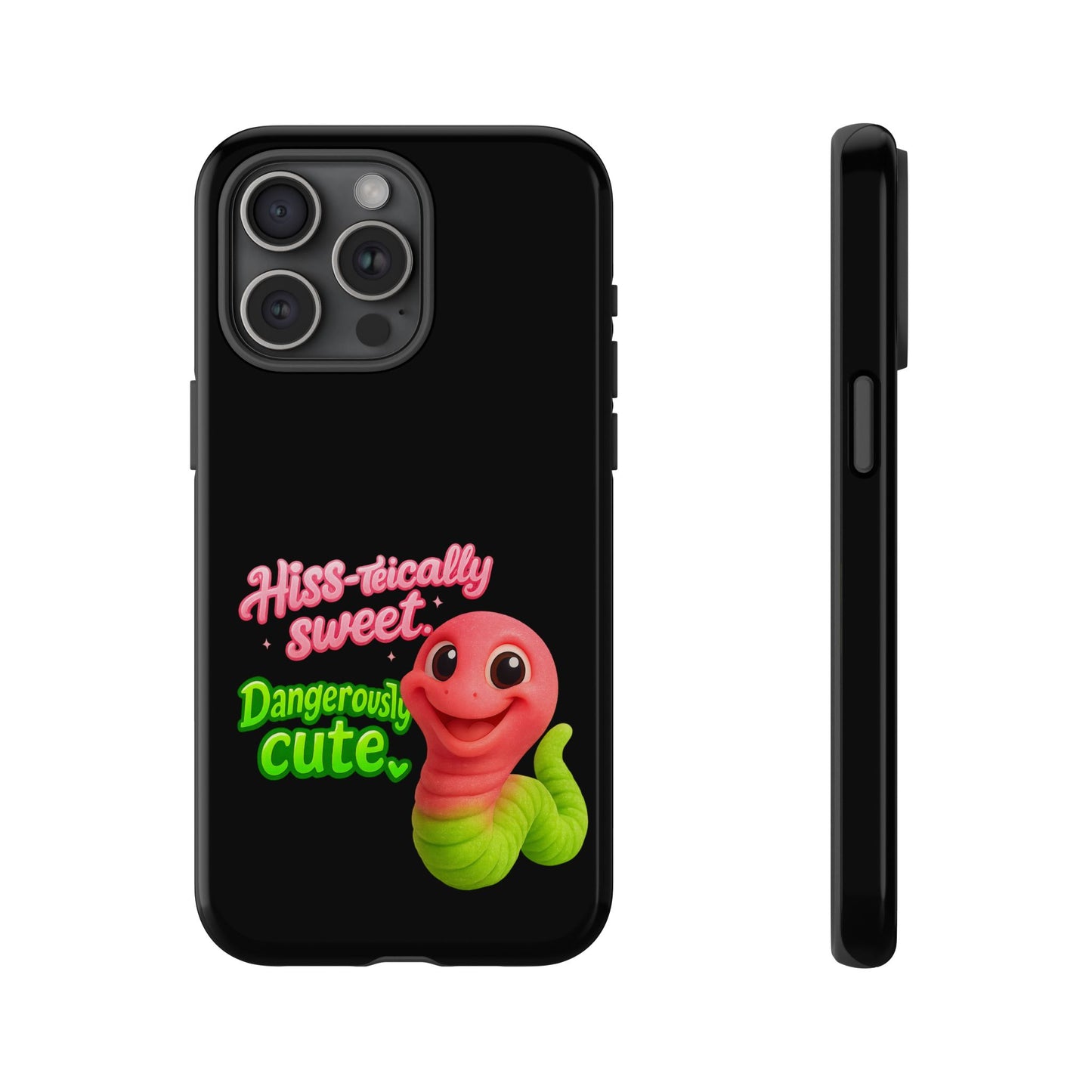 Phone Case — "Hiss-tically Sweet, Dangerously Cute" Worm Design