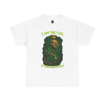 Skull Snake Crown Tee | I Am The Coil Nightmare Illustration